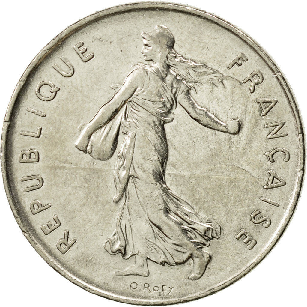 Moneta, Francia, Semeuse, 5 Francs, 1976, Paris, SPL, Nichel placcato