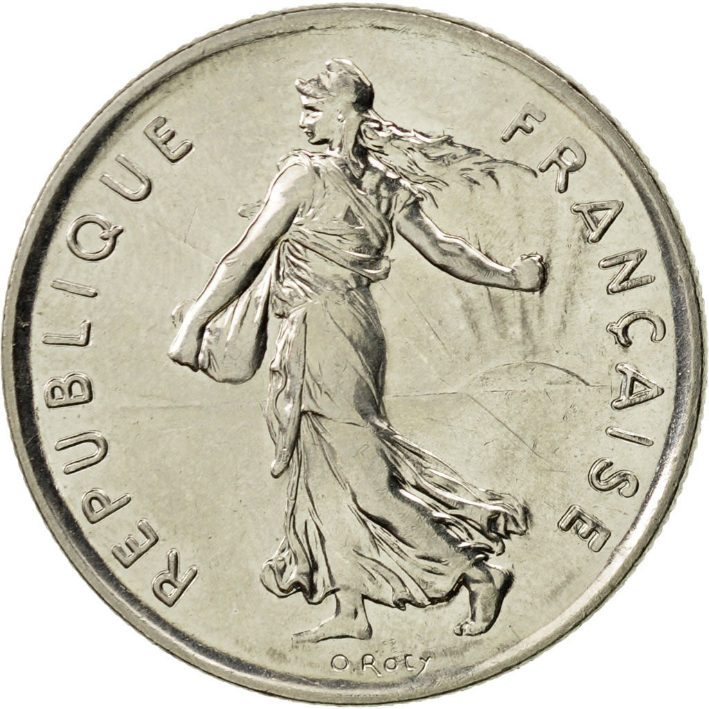Coin, France, Semeuse, 5 Francs, 1995, Paris, MS(63), Nickel Clad Copper-Nickel