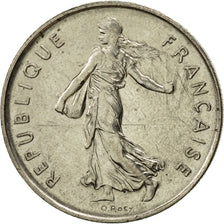 Coin, France, Semeuse, 5 Francs, 1977, Paris, MS(63), Nickel Clad Copper-Nickel