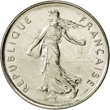 France, Semeuse, 5 Francs, 1988, Paris, MS(63), Nickel Clad Copper-Nickel