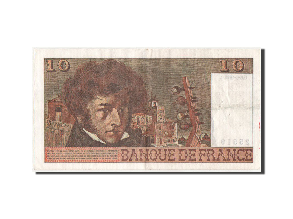 France, 10 Francs, 10 F 1972-1978 ''Berlioz'', 1974, KM #150a, AU(50-53), S.60,.