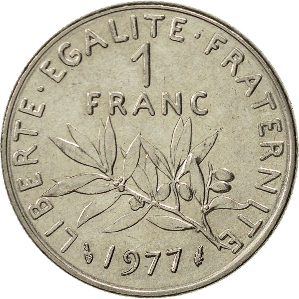 Monnaie, France, Semeuse, Franc, 1977, Paris, SUP+, Nickel, KM:925.1
