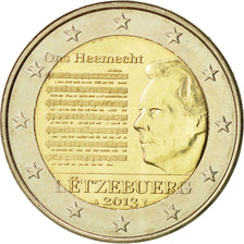 Luxembourg, 2 Euro, Hymne National, 2013, MS(63), Bi-Metallic