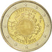Luxembourg, 2 Euro, 10 ans de l'Euro, 2012, MS(63), Bi-Metallic, KM:119