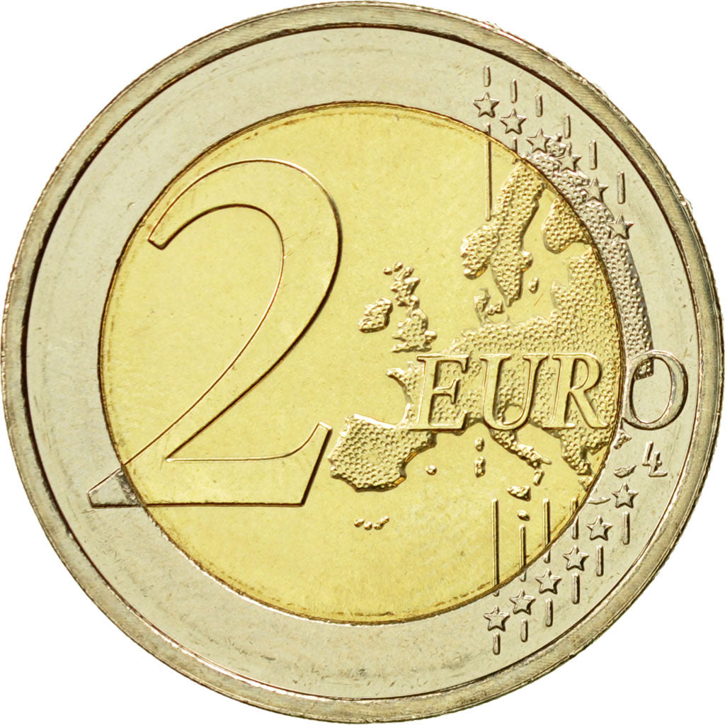 Luxembourg, 2 Euro, 10 ans de l'Euro, 2012, MS(63), Bi-Metallic, KM:119