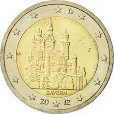 Alemania, 2 Euro, Neuschwanstein, 2012, SC, Bimetálico