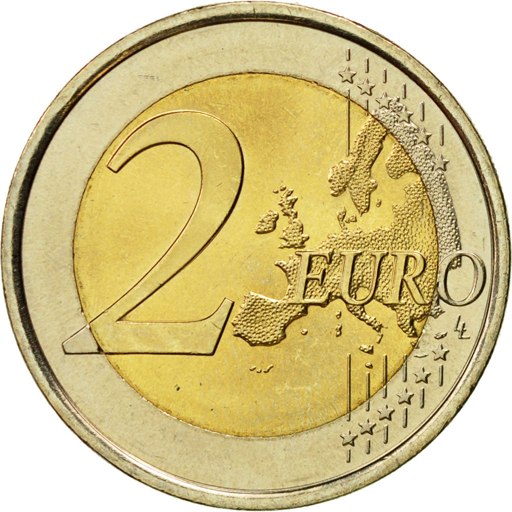 Spain, 2 Euro, Escurial, 2013, AU(55-58), Bi-Metallic