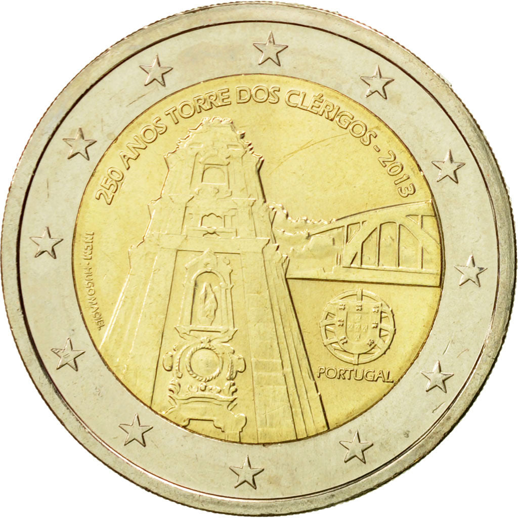 Portugal, 2 Euro, 250 years, 2013, MS(63), Bi-Metallic