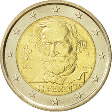 Italia, 2 Euro, G. Verdi, 2013, SC, Bimetálico