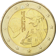 Países Bajos, 2 Euro, Erasme, 2011, SC, Bimetálico, KM:298