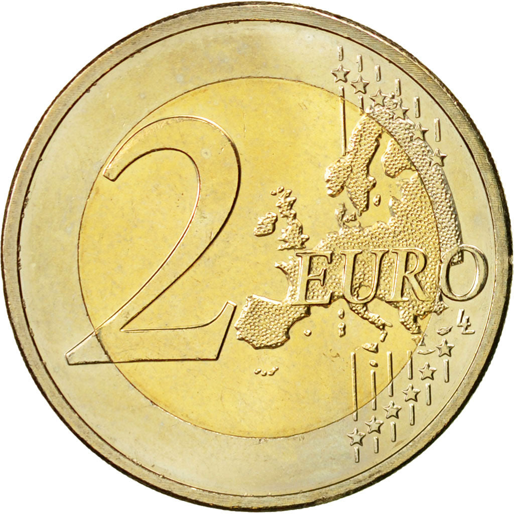 Países Bajos, 2 Euro, Erasme, 2011, SC, Bimetálico, KM:298