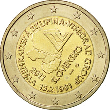 Slovakia, 2 Euro, Visegrad, 2011, MS(63), Bi-Metallic, KM:114