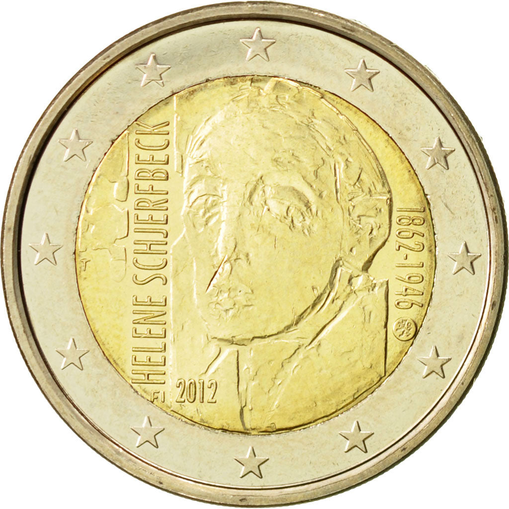 Finlandia, 2 Euro, Helene Schjerfbeck, 2012, SC, Bimetálico, KM:182