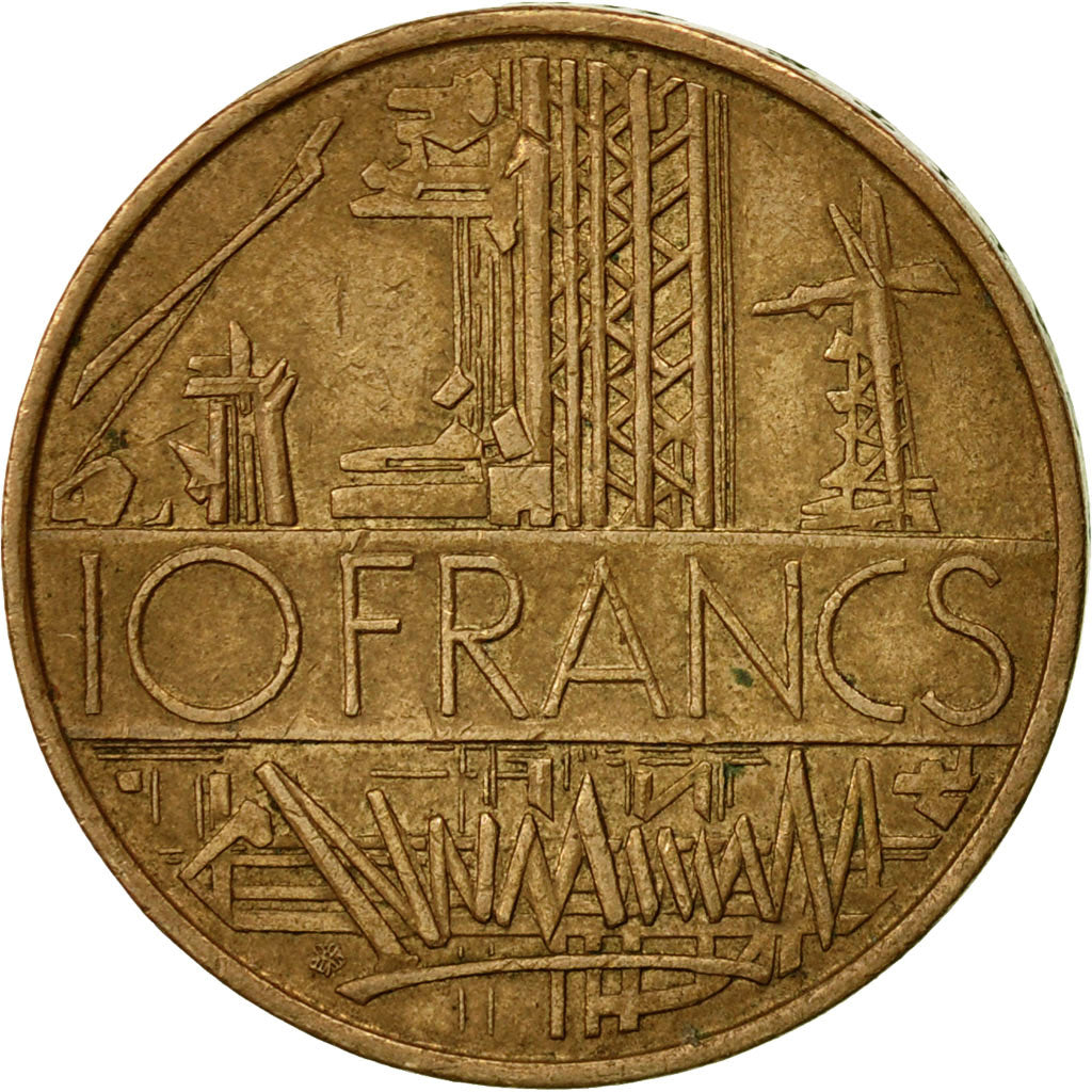 Moneta, Francia, Mathieu, 10 Francs, 1987, Paris, BB, Nichel-ottone, KM:940