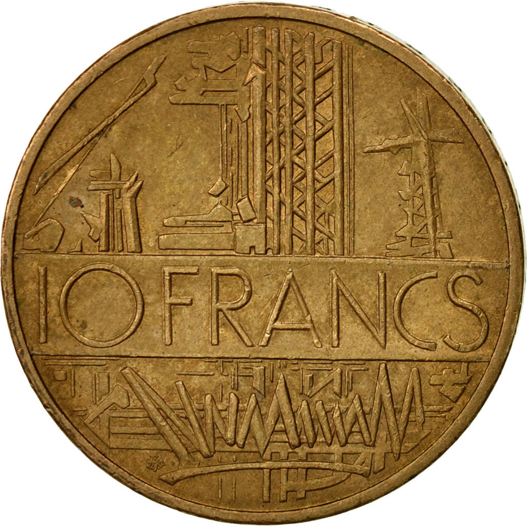 Coin, France, Mathieu, 10 Francs, 1984, Paris, EF(40-45), Nickel-brass, KM:940