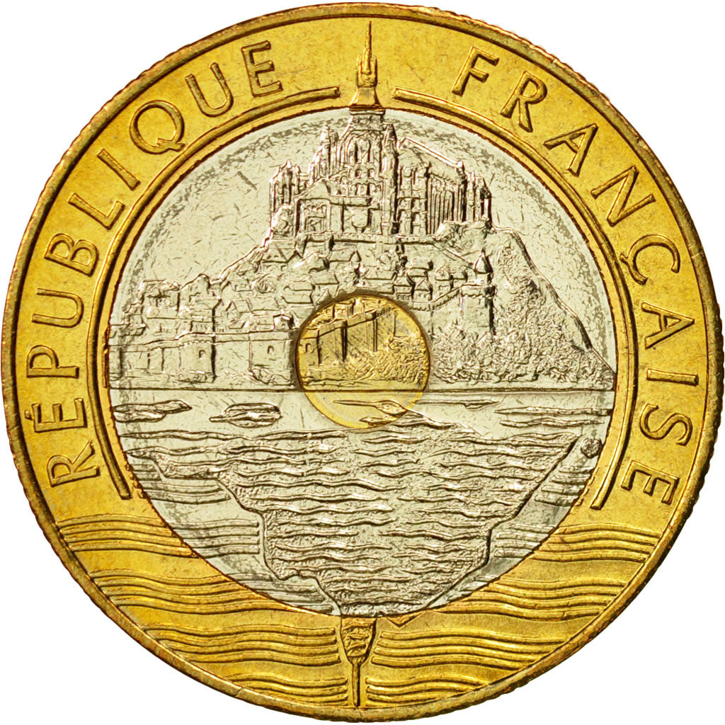 Coin, France, Mont Saint Michel, 20 Francs, 1997, Paris, MS(65-70)