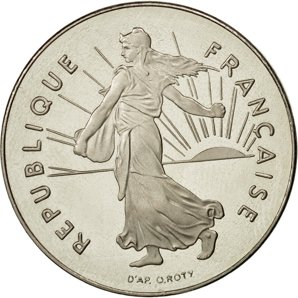 Coin, France, Semeuse, 5 Francs, 1998, Paris, MS(63), Nickel Clad Copper-Nickel