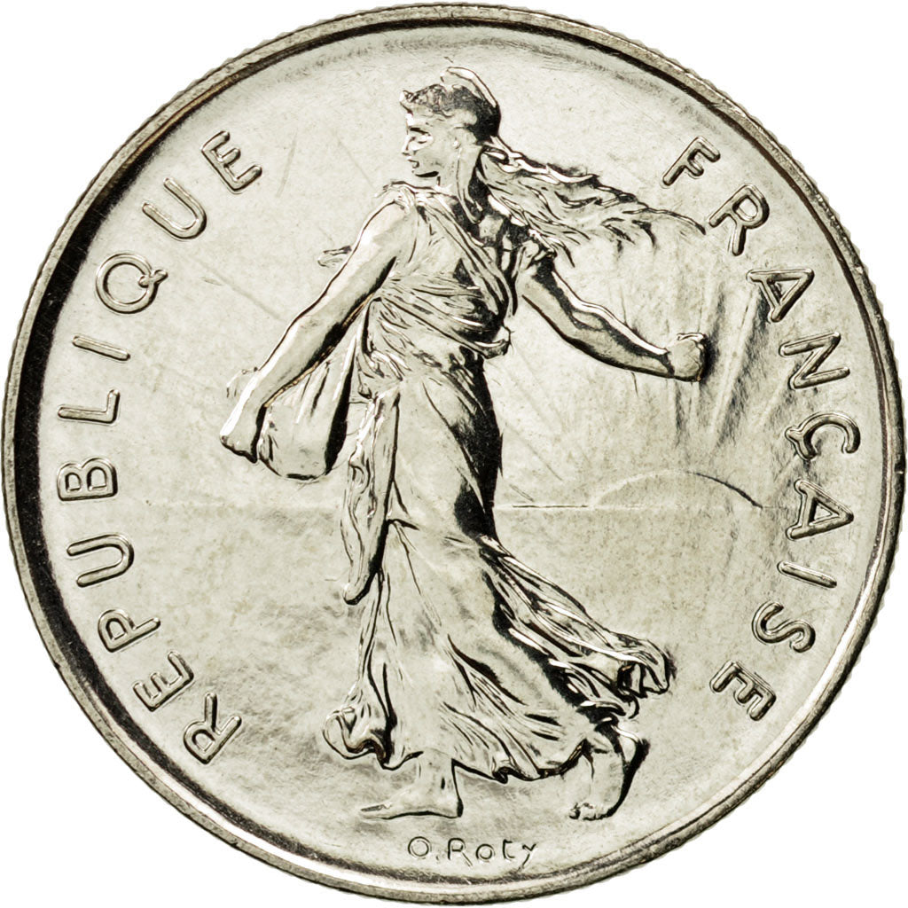Moneta, Francia, Semeuse, 5 Francs, 1997, Paris, FDC, Nichel placcato