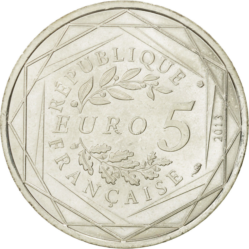 Francia, 5 Euro, Egalité, 2013, SC+, Plata