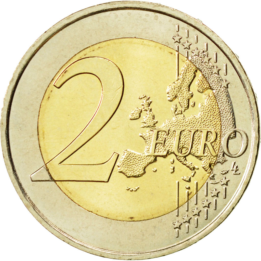 Coin, France, 2 Euro, D-Day, 2014, MS(63), Bi-Metallic