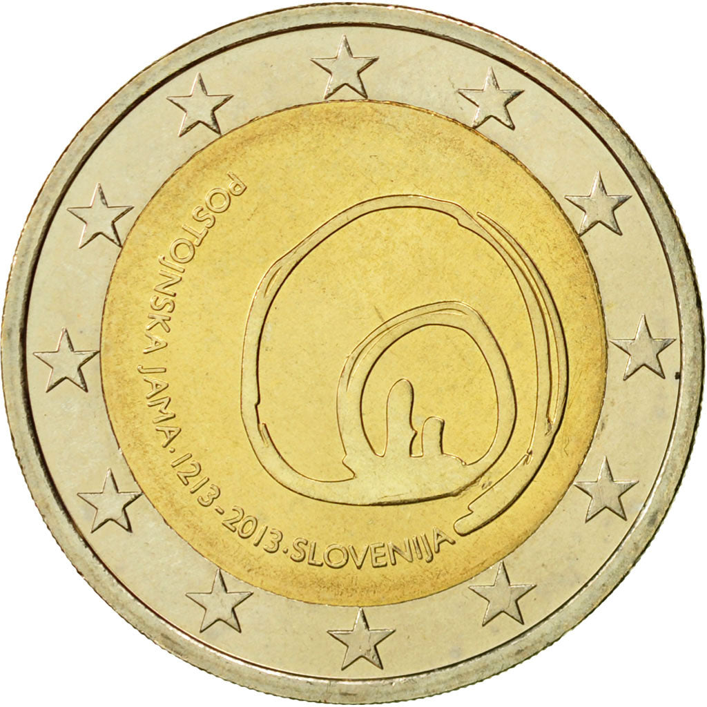 Slovenia, 2 Euro, Postojna, 2013, MS(63), Bi-Metallic, KM:112