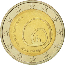Slovenia, 2 Euro, Postojna, 2013, MS(63), Bi-Metallic, KM:112