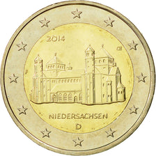 Niemcy, 2 Euro, Basse-Saxe, 2014, Stuttgart, MS(63), Bimetaliczny