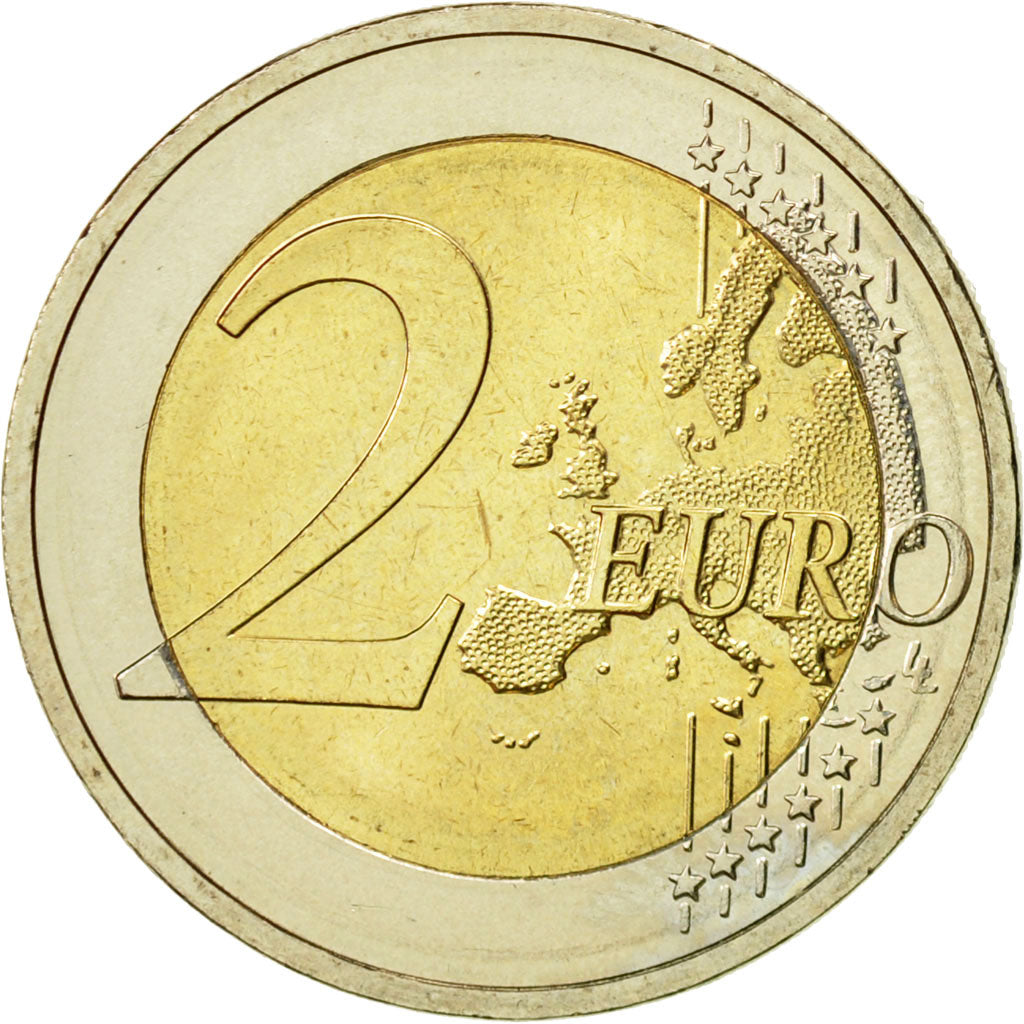 Germany, 2 Euro, Traité de l'Elysée, 2013, MS(63), Bi-Metallic