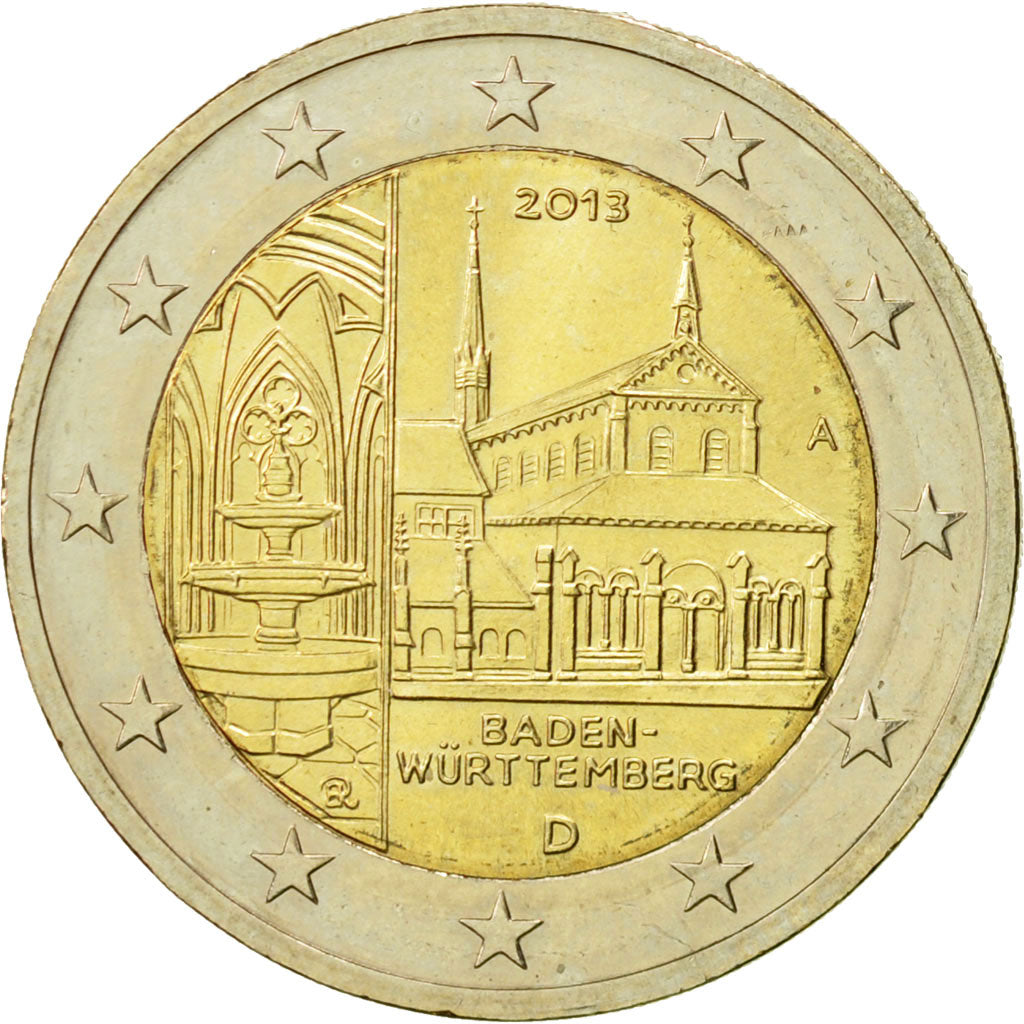Germany, 2 Euro, Baden-Wurttemberg, 2013, MS(63), Bi-Metallic