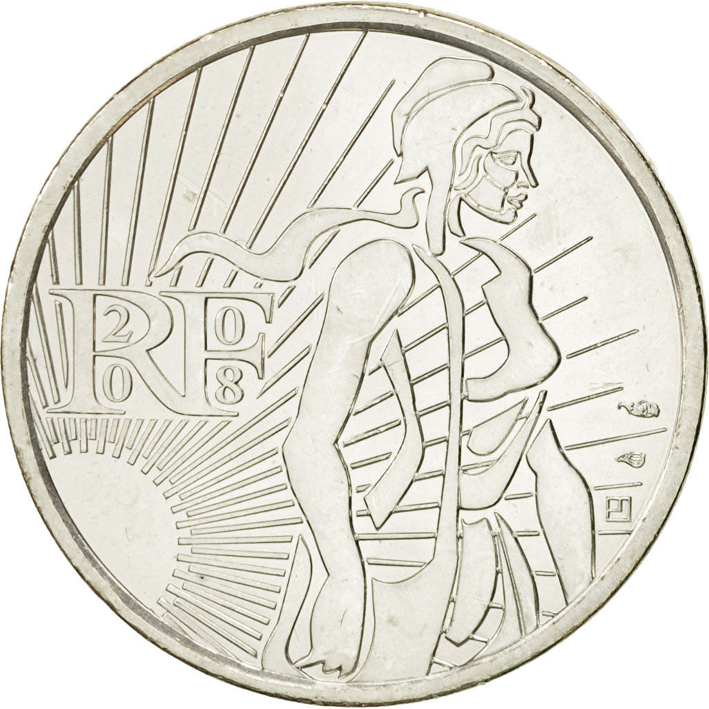 Francia, 5 Euro, 2008, SC, Plata, KM:1534