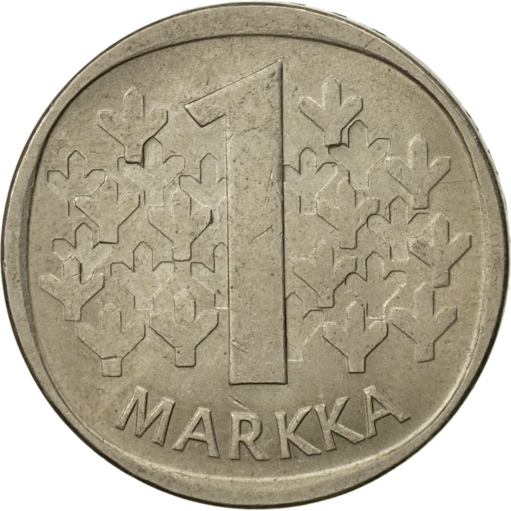 Moneta, Finlandia, Markka, 1980, BB+, Rame-nichel, KM:49a