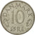 Monnaie, Danemark, Margrethe II, 10 Öre, 1975, Copenhagen, TTB, Copper-nickel
