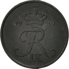 Coin, Denmark, Frederik IX, Ore, 1959, Copenhagen, EF(40-45), Zinc, KM:839.2