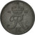 Coin, Denmark, Frederik IX, 2 Öre, 1966, Copenhagen, EF(40-45), Zinc, KM:840.2