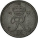 Coin, Denmark, Frederik IX, 2 Öre, 1966, Copenhagen, EF(40-45), Zinc, KM:840.2