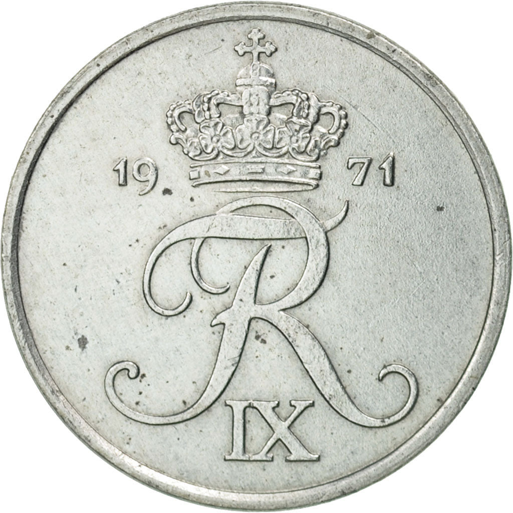 Monnaie, Danemark, Frederik IX, Ore, 1971, Copenhagen, TTB, Zinc, KM:839.2