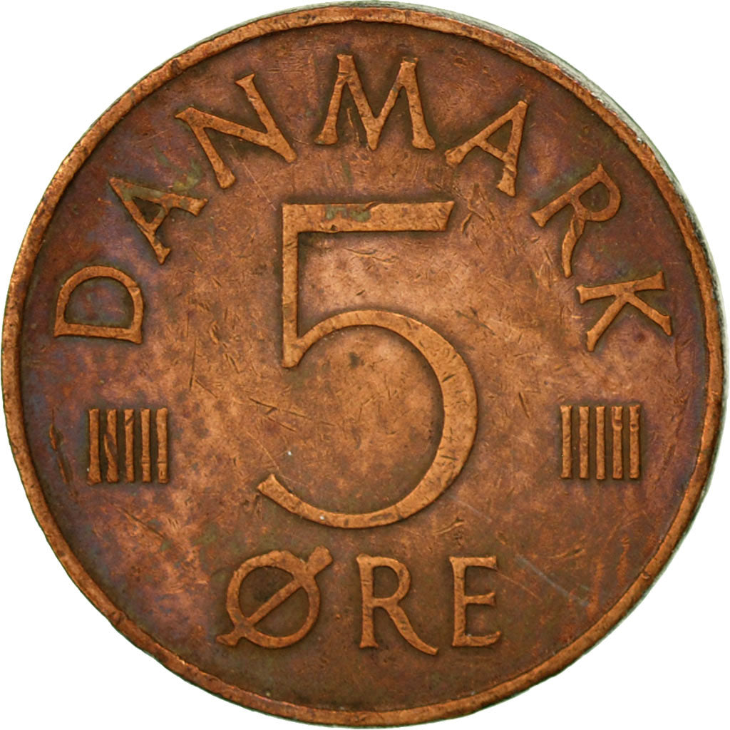 Monnaie, Danemark, Margrethe II, 5 Öre, 1978, Copenhagen, TTB, Copper Clad