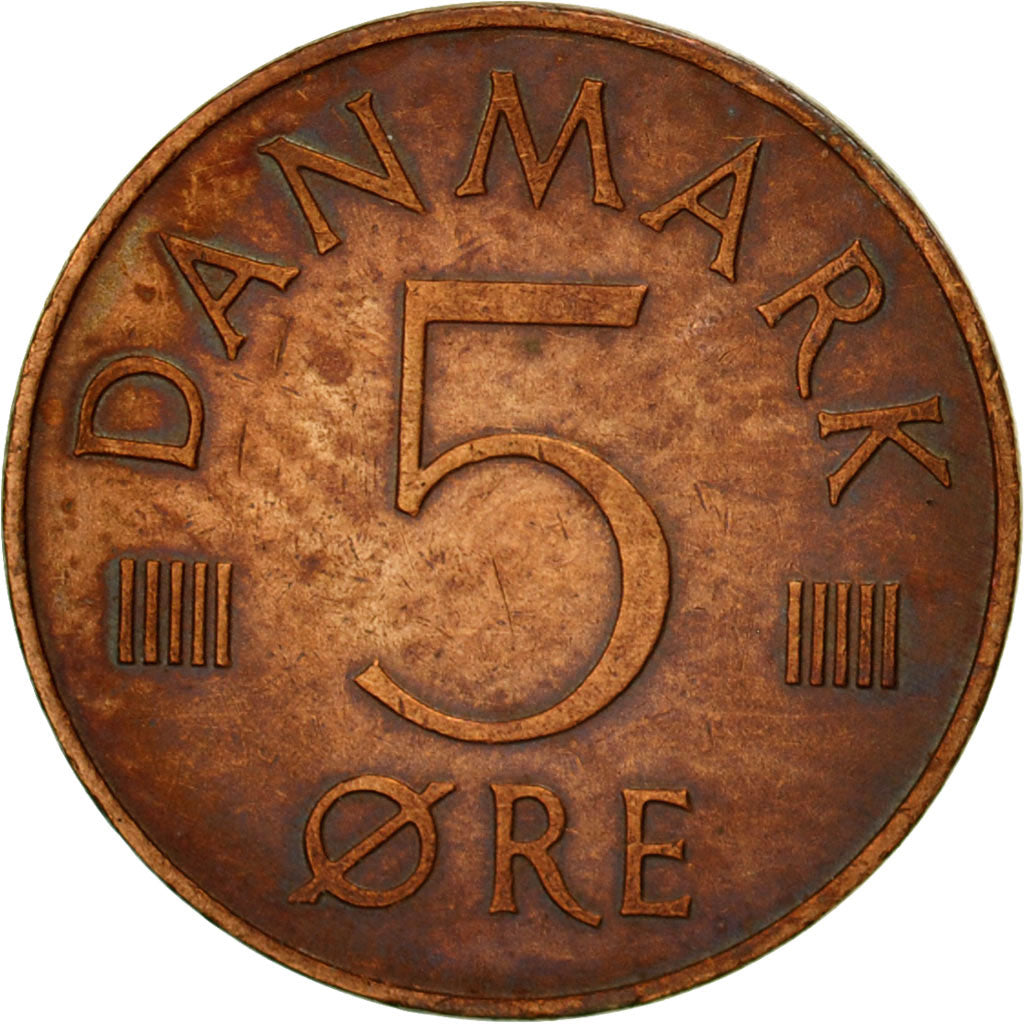Coin, Denmark, Margrethe II, 5 Öre, 1979, Copenhagen, EF(40-45), Copper Clad