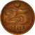 Coin, Denmark, Margrethe II, 25 Öre, 1991, Copenhagen, EF(40-45), Bronze