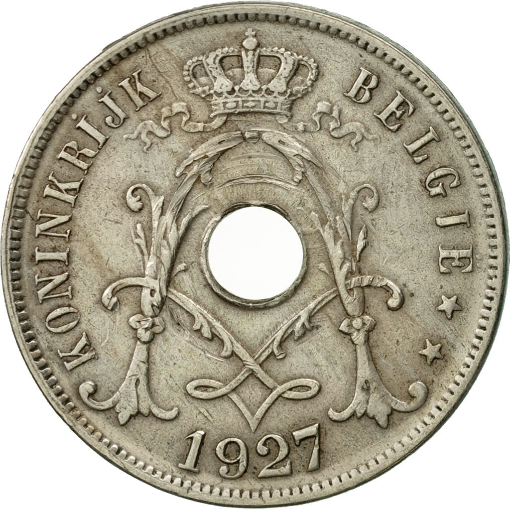 Coin, Belgium, 25 Centimes, 1927, EF(40-45), Copper-nickel, KM:69