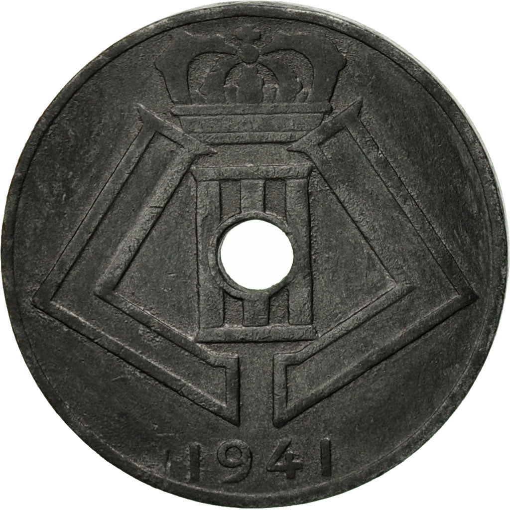 Coin, Belgium, 10 Centimes, 1941, EF(40-45), Zinc, KM:125