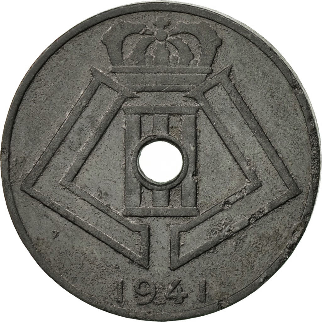 Coin, Belgium, 10 Centimes, 1941, EF(40-45), Zinc, KM:126