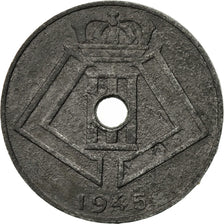 Coin, Belgium, 10 Centimes, 1945, EF(40-45), Zinc, KM:126