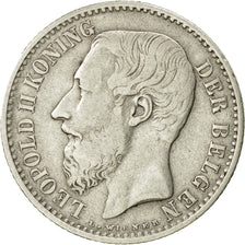 Coin, Belgium, Leopold II, Franc, 1886, EF(40-45), Silver, KM:29.1