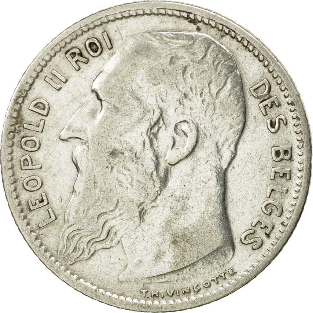 Moneda, Bélgica, Franc, 1904, MBC, Plata, KM:56.1