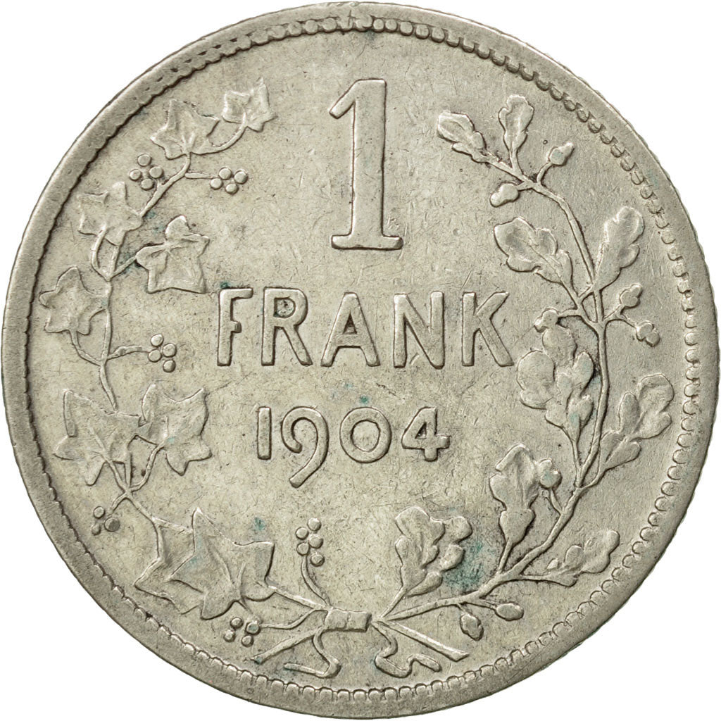Coin, Belgium, Franc, 1904, VF(30-35), Silver, KM:57.1