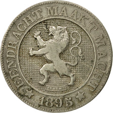 Belgium, Leopold II, 10 Centimes, 1895, VF(30-35), Copper-nickel, KM:43