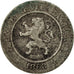 Moneta, Belgia, Leopold I, 10 Centimes, 1863, VF(20-25), Miedź-Nikiel, KM:22
