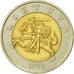 Lituania, 5 Litai, 1999, MBC, Bimetálico, KM:113