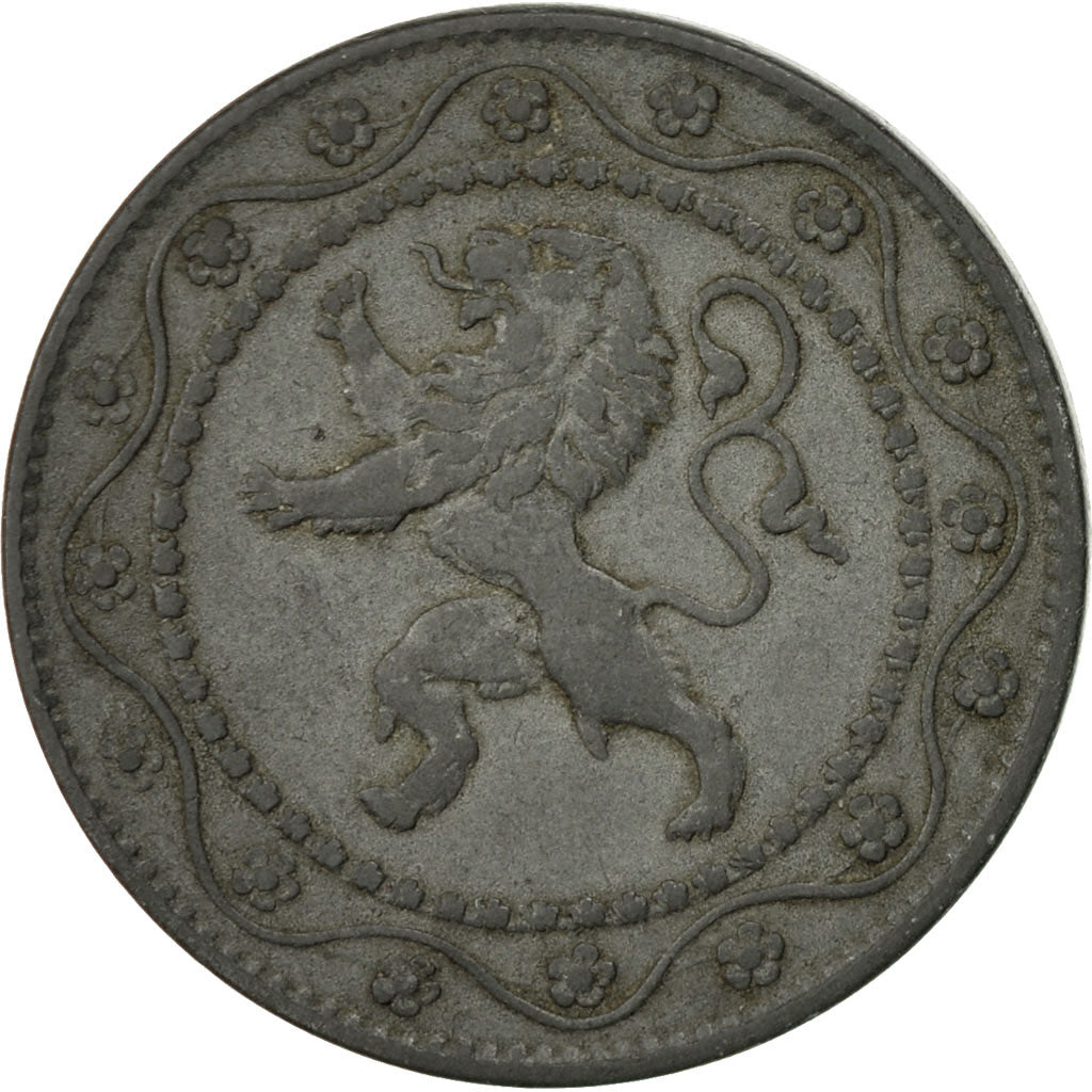 Coin, Belgium, 25 Centimes, 1915, EF(40-45), Zinc, KM:82